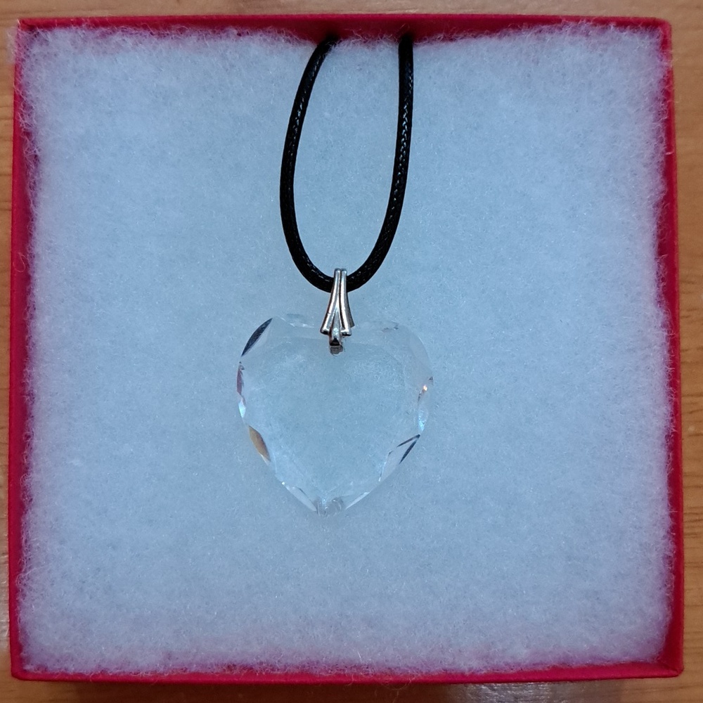 Crystal Clear Heart Necklace